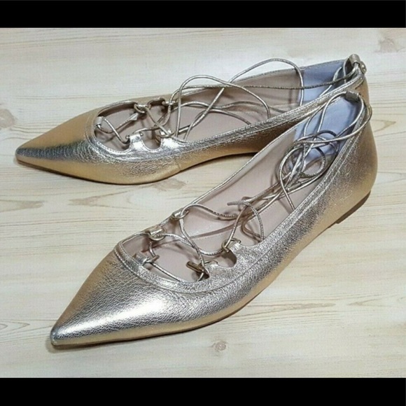 Michael Kors Flat Ankle Strap Leather Shoes 9.5 M - Picture 2 of 8